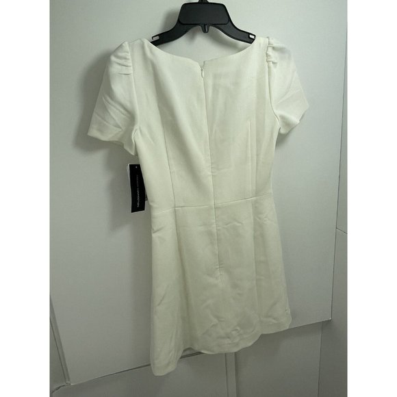 Women's French Connection Awiti Whisper Ruth Sheath Dress White Size 2 - Picture 5 of 11